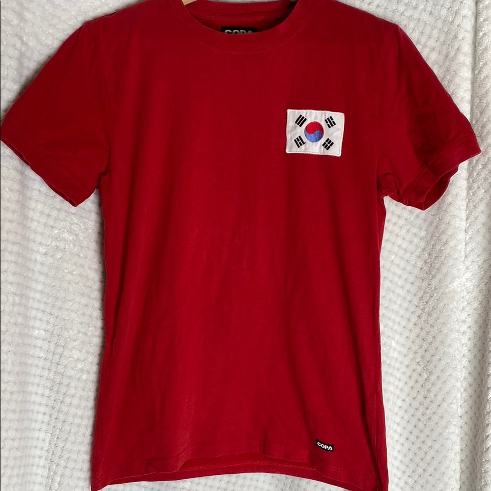 Copa T Shirt with South Korea Flag Patch